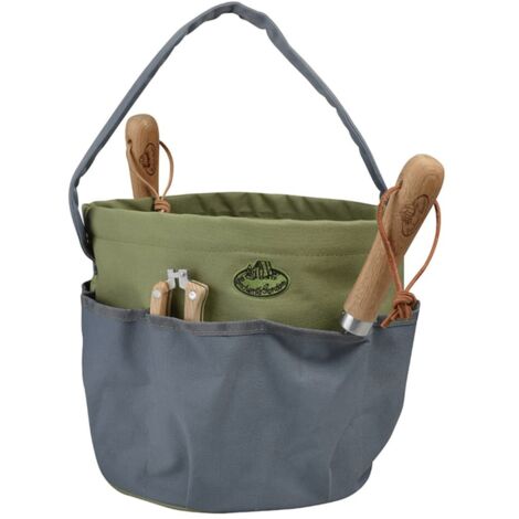 Esschert Design Gartengeräte-Tasche Rund Grau GT89 (1/3)
