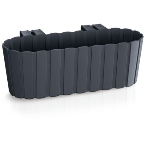 Prosperplast Blumenkasten BOARDEE HOOK Anthrazit 38,3 cm