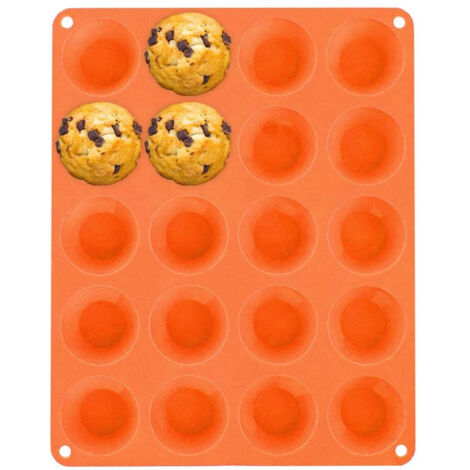 Braune Silikon-Muffinform für kleine Muffins SILLINIE (1/5)