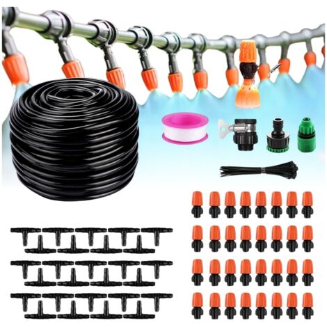 Set Sprinkler, Wasservorhang, Nebel, Tropfen, Gartenpflanzen, 32 Düsen, 25 m (1/5)