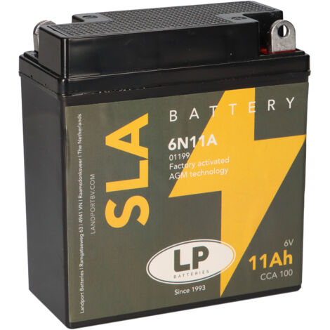 Batterie AGM SLA 6V 11Ah für Motorrad Startbatterie MS 6N11A