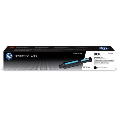 HP 103A Neverstop Toner (W1103A) Schwarz (Toner-Nachfüllset) (1/4)