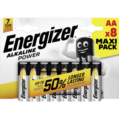 Energizer Alkaline Power AA / LR6 Alkaline-Batterie - 8 Stück (Blisterpackung) (1/3)