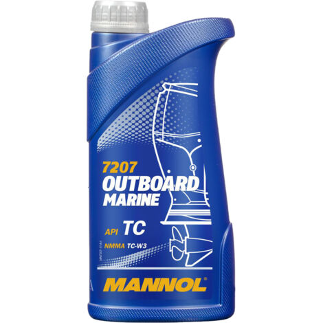 Mannol Motoröl Outboard Marine 2-Takt TC-W3 Premium 1 Liter Typ 7207 (1/2)