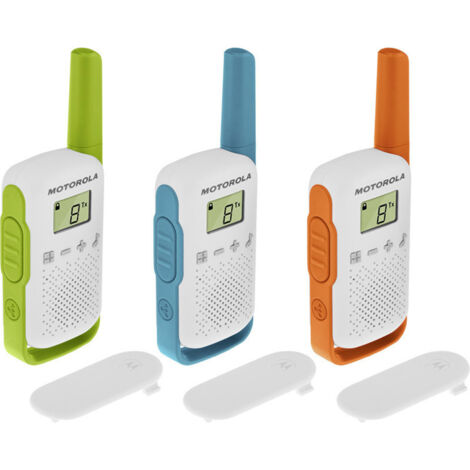 Motorola T42 Funkgeräte 16 Kanäle Blau, Grün, Orange, Weiß
