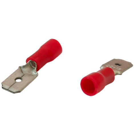 Isolierte Einsteckklemme 0,5–1,5 mm 0,8–6,35 10 Stück – E-652-0001 (1/2)