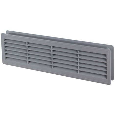 120x440mm Innentür Kunststoff-Lüftungsgitter Lüftungskragen Grau Farbe (1/3)