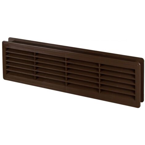 120x440mm Innentür Kunststoff-Lüftungsgitter Lüftungskragen Braun Farbe (1/3)