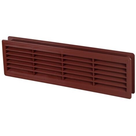 120x440mm Innentür Kunststoff Lüftungsgitter Lüftungskragen Mahagoni Farbe (1/3)