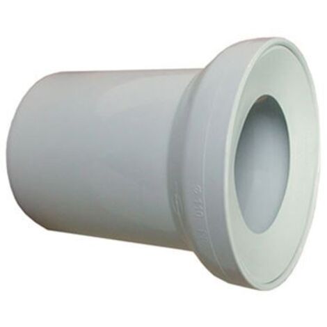 150mm langes weißes WC-Toilettenabwasser Gerader Pfannenanschluss Bodenrohr 110mm (1/2)