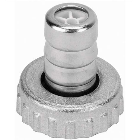 3/4"-Gartenschlauchadapter. Kunststoffstopfen für Außenwasserhahn. (1/2)