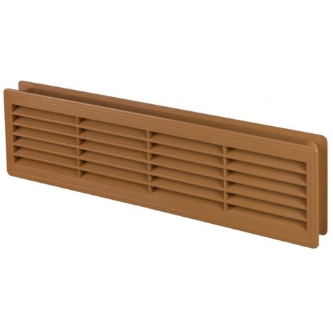 120x440mm Innentür Kunststoff-Lüftungsgitter Lüftungskragen Erle Farbe (1/3)
