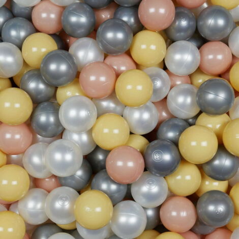 Spielbälle ø7cm 100 Stück Perlmutt, Roségold, Beige, Silber (1/3)