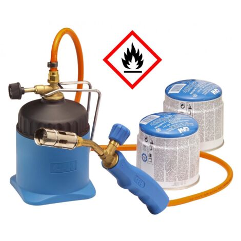 GASBRENNER ZUM LÖTEN UND BRENNEN MIT SCHLAUCH LM3000 2 KARTUSCHEN