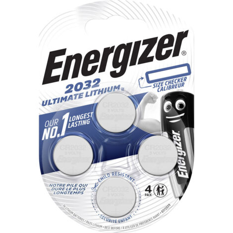 Energizer Ultimate 2032 Knopfzelle CR 2032 Lithium 235 mAh 3V 4St. X857001 (1/5)