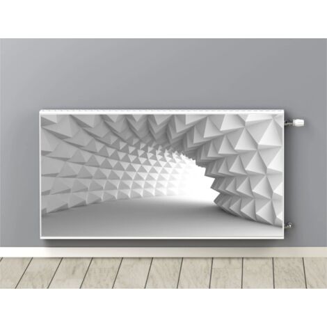Magnetmatte Heizkörperverkleidung 3D Tunnel 60x100cm – für Plattenheizkörper bis 40°C – einfache Montage ohne Werkzeug – leicht zu reinigen (1/3)