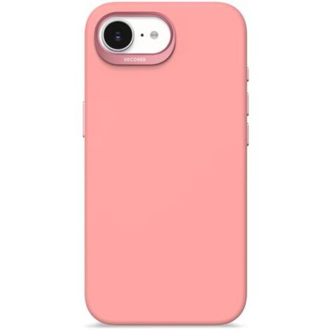 Decoded Silikon-Rückseite - Silikon-Schutzhülle für iPhone 16e / 17e kompatibel mit MagSafe (Bubble Gum) (1/5)