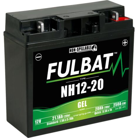 Batterie für selbstfahrendes Aufsitzfahrzeug SLA 12-20 Fulbat 550879 20Ah und 12V