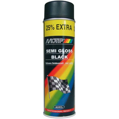 Motip Acryllack schwarz seidenmatt 500 ml (1/5)