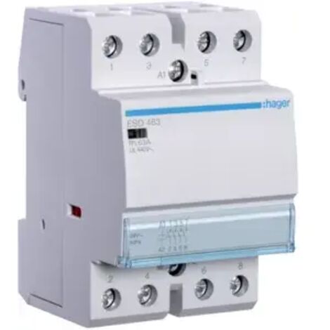 Modulares Schütz 63A 4Z 0R 24V AC ESD463 (1/2)