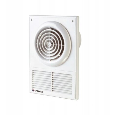 Vents – Badezimmerlüfter 125F – Axialventilator für Wandmontage – 185 m³/h – Geräuschpegel 35 dB – Ø125 mm – IP34 für feuchte Räume (1/4)