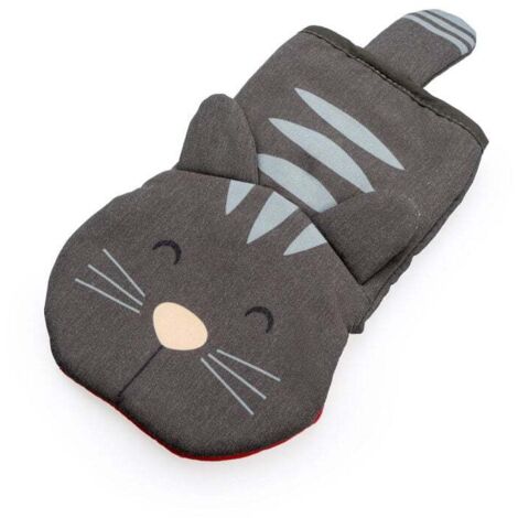 Ofenhandschuh KATZE FÜR Katzenliebhaberin Lang Dick Hitzebeständig Heißluftfritteuse (1/5)