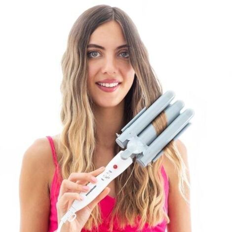 Dreifach-Keramik-Lockenstab für die Haare von Frauen, für ihre Ehefrauen, für zu Hause (1/5)