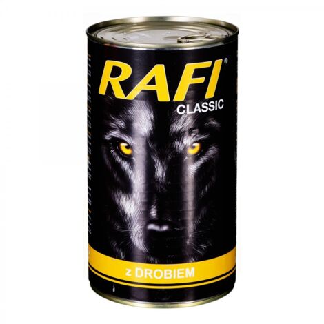 Rafi Nassfutter für Hunde mit Geflügel 1240 g (1/2)