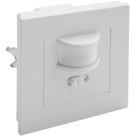 Unterputz-Bewegungsmelder 500W 230V 160 Grad 9m weiß Klick-PIR Ideus 03692 (1/2)
