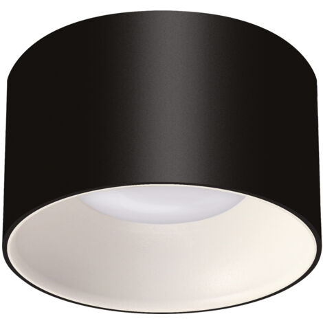Schwarze und weiße dekorative Ring-Deckenleuchte Panama GU10 35W IP20 Ideus 04119 (1/2)