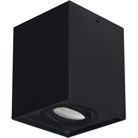 Quadratische Deckenleuchte, schwarz, 35 W, Hary D, GU10, Ideus 03716 (1/2)