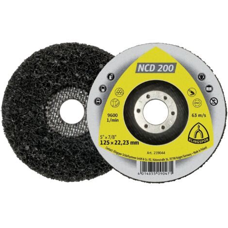 Klingspor NCD 200 Reinigungsscheibe, 125 x 22,23 mm Siliziumkarbid gerade (1/3)