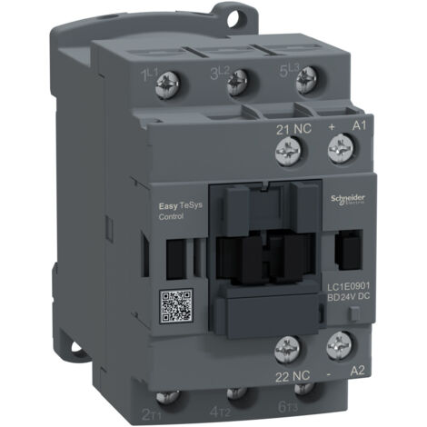 Leistungsschütz, Easy TeSys Control, AC-3, 9 A, 3P (1 Öffner), 24-V-DC-Spule (1/2)