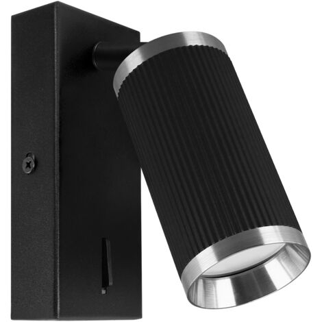 FRIDA WLL GU10 IP20 Wandleuchte schwarz/chrom (1/2)