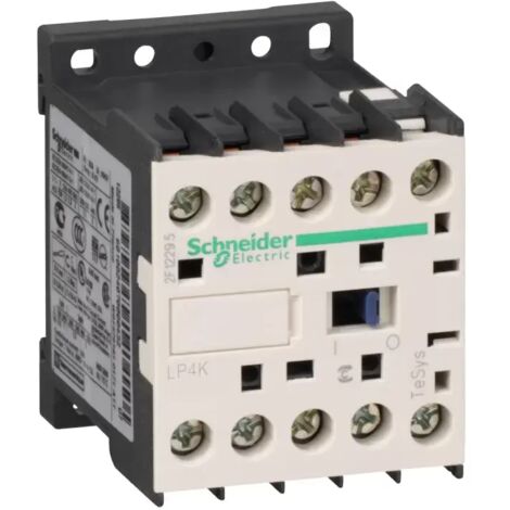 Schneider Electric Leistungsschütz LP4K 3p, +1Ö, 2.2 kW, 6 A, 400 V AC3, Spule 24 V DC LP4K0601BW3 (1/2)