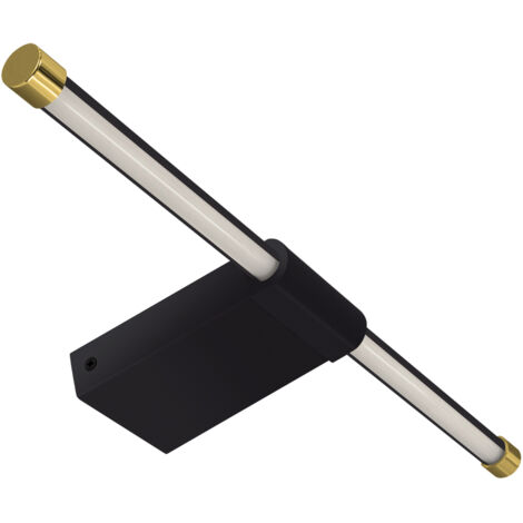 Badezimmer-Wandleuchte über dem Spiegel PASO LED 9W 4100K IP44 schwarz (1/2)