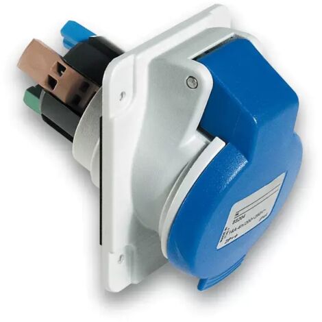 Einbausteckdose 3P 16A 230V blau IP44 PKY16F423 (1/2)
