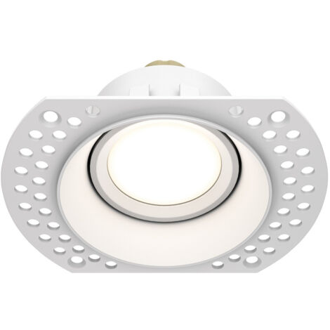 Maytoni Dot Rundes, randloses Einbau-Downlight, weiß, 1 x GU10 (1/2)