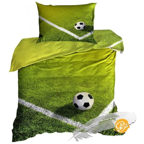 3D Baumwollsatin Bettwäsche 140x200cm FUSSBALLSTADION (1/2)