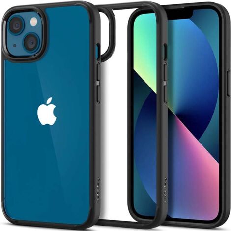 Hülle für iPhone 13 - Spigen - Ultra Hybrid - Silikon - Flexibel - Matt Schwarz (1/5)
