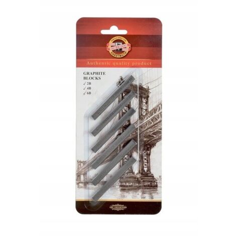 KIN GRAPHITSTIFT 4390/2B, 4B, 6B 7x7MM PACKUNG 6 (1/4)