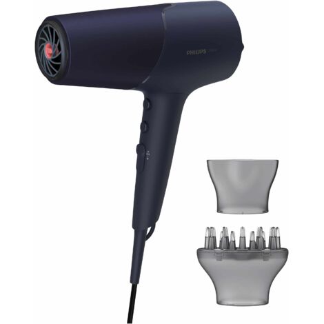 Philips Haartrockner BHD510/00 2300 W 3 Temperaturstufen Ionenfunktion Diffusordüse Blau/Metall (1/2)
