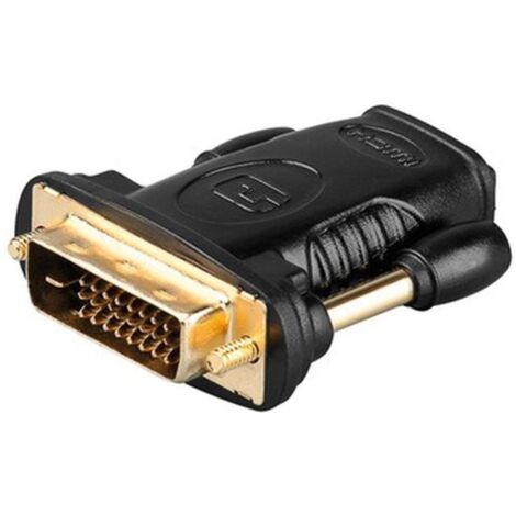 Goobay Videoadapter 24+1-poliger digitaler DVI-Stecker 19-poliger HDMI-Typ-A-Stecker Buchse (1/5)