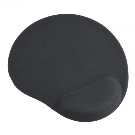 Gembird Gel-Mauspad mit Handgelenkstütze Ergonomisches Mauspad 240 x 220 x 4 mm Schwarz (1/2)