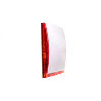 Optischer und akustischer Signalgeber, Außenbereich, mit rotem LED-Licht, innenliegende Metallabdeckung SP-4003 R