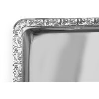 Rechteckige Stahlschale mit Zierrand GN1/1 - Hendi 807804