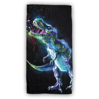 Dinosaur Baumwolle Strandtuch Frottee Badetuch mit Premium Druck, 70x140 cm