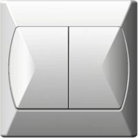 Zweigruppen-Kerzenschalter ACCENT WHITE