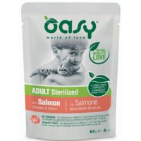 Oasy Lebensphase Sterilisiert – 85-g-Beutel – Sterilisiert Lachs 85 g