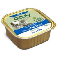 Oasy Dog Delizioso Pastete Futter für ausgewachsene Hunde, 150 g - Kabeljau 150 g